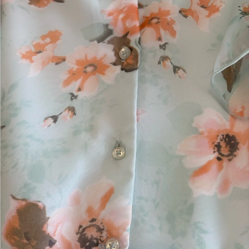 Pippa & Julie Floral Kids Dress - Blue and Pink Girls Size 14 - Picture 8 of 9